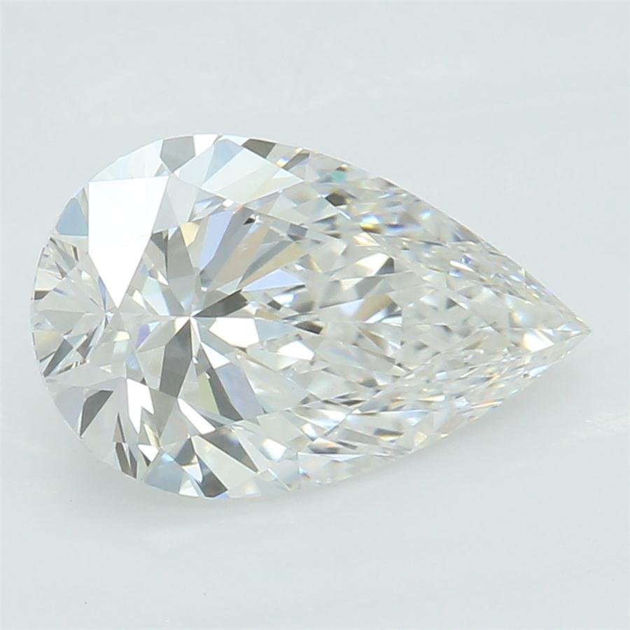 1.11ct E VVS2 Rare Carat Ideal Cut Pear Lab Grown Diamond