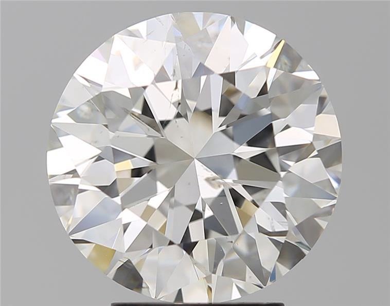 4.02ct I SI2 Rare Carat Ideal Cut Round Diamond