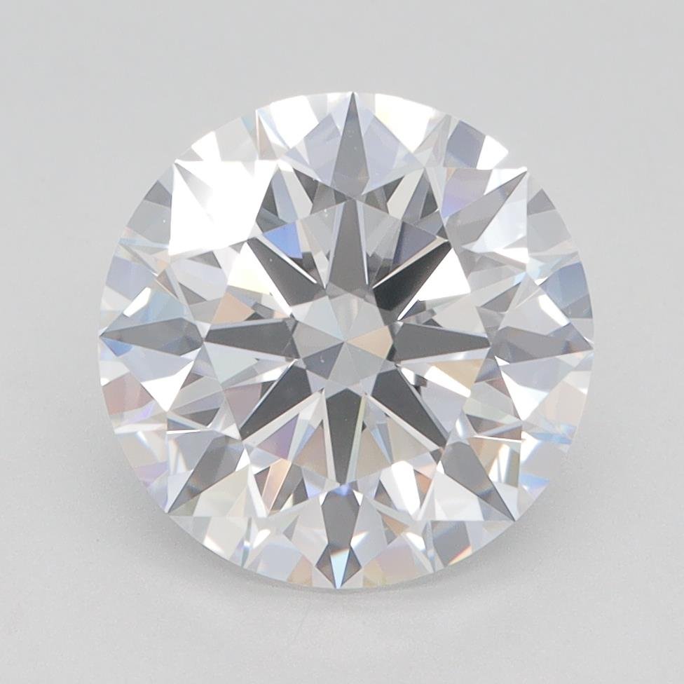 3.07ct D IF Rare Carat Ideal Cut Round Lab Grown Diamond