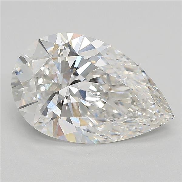 2.81ct G VVS2 Rare Carat Ideal Cut Pear Lab Grown Diamond