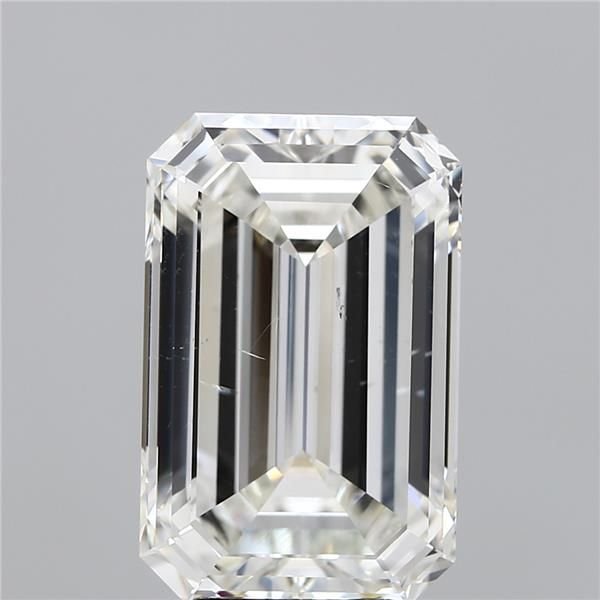 7.03ct J SI2 Rare Carat Ideal Cut Emerald Diamond