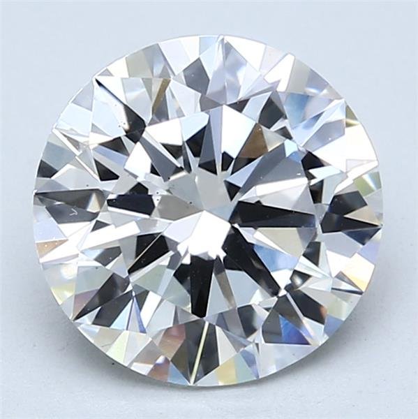 3.00ct F VS2 Rare Carat Ideal Cut Round Lab Grown Diamond