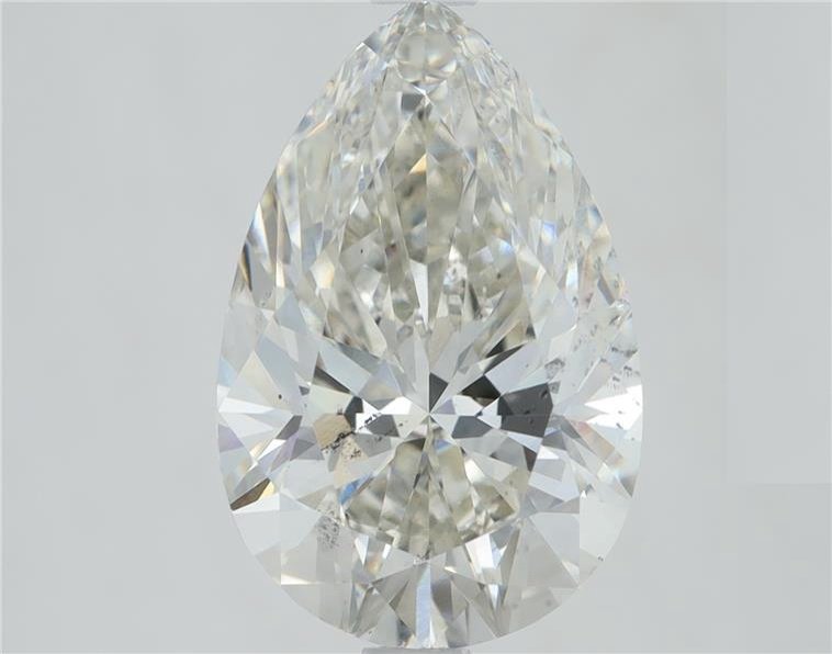 3.09ct H SI1 Rare Carat Ideal Cut Pear Lab Grown Diamond