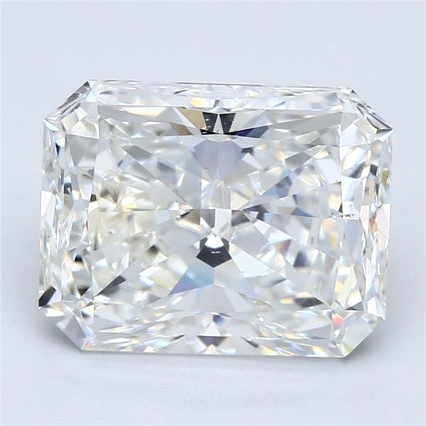 5.40ct G SI1 Rare Carat Ideal Cut Radiant Diamond