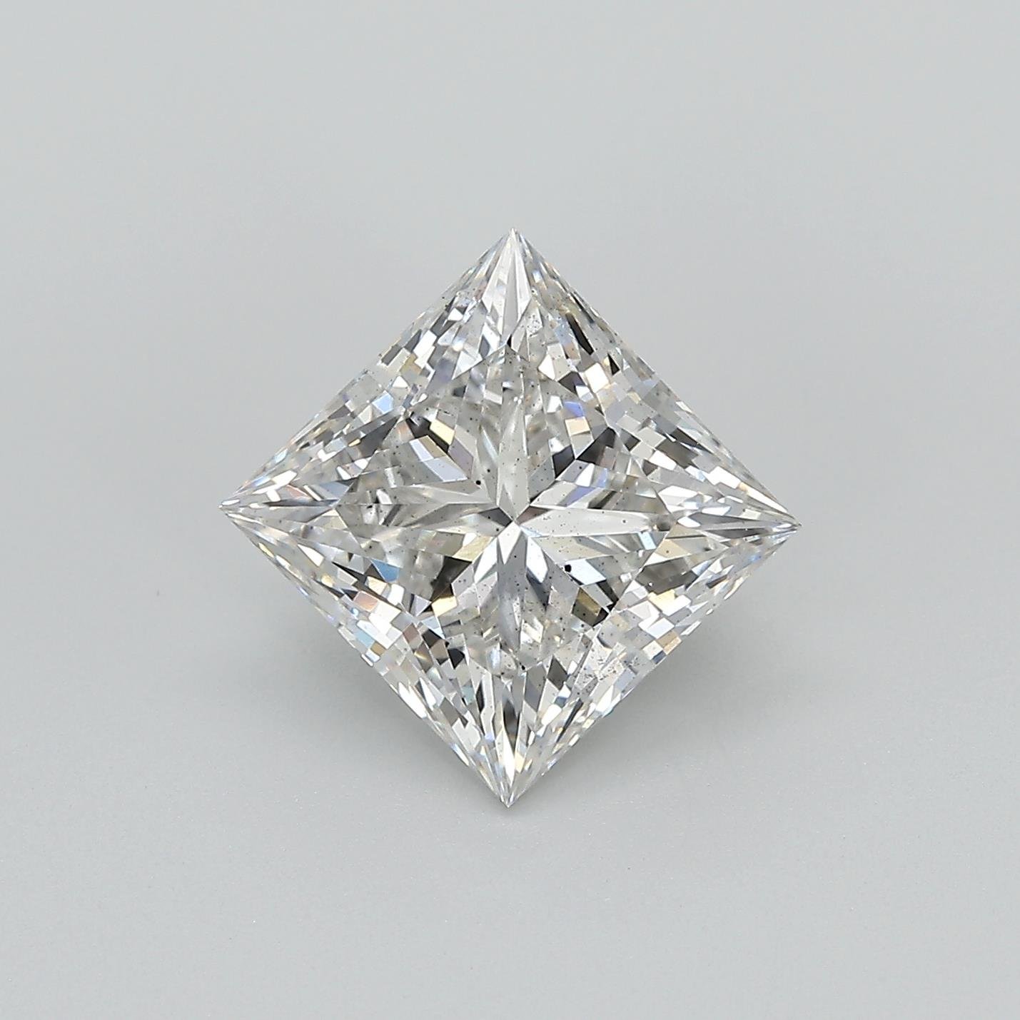 3.44ct G SI1 Rare Carat Ideal Cut Princess Lab Grown Diamond