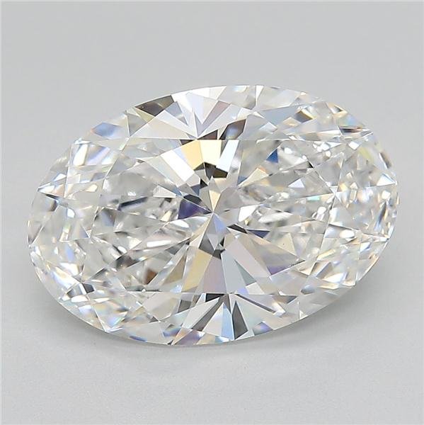 5.59ct E VVS2 Rare Carat Ideal Cut Oval Lab Grown Diamond