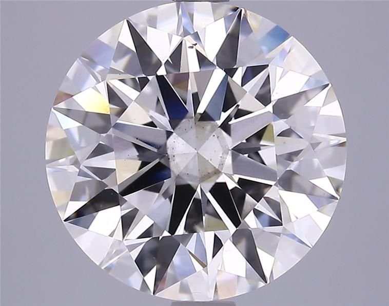 5.11ct F SI1 Rare Carat Ideal Cut Round Lab Grown Diamond