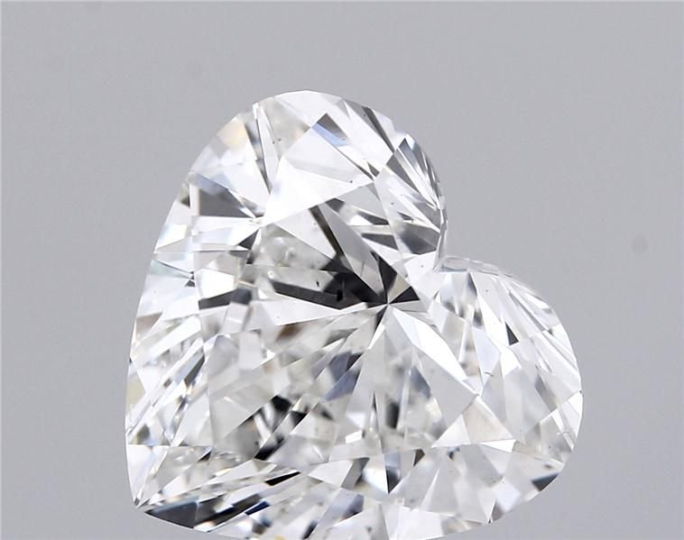 5.06ct F VS2 Rare Carat Ideal Cut Heart Lab Grown Diamond