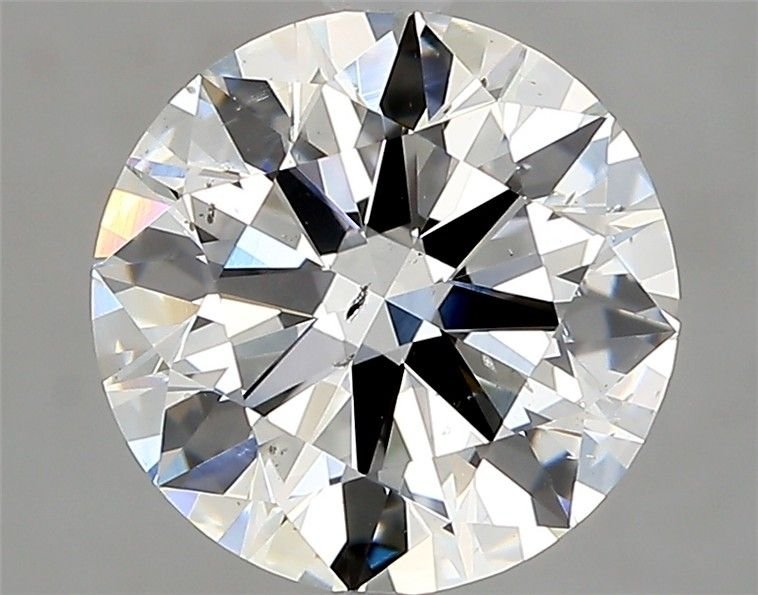 3.20ct I SI2 Rare Carat Ideal Cut Round Diamond