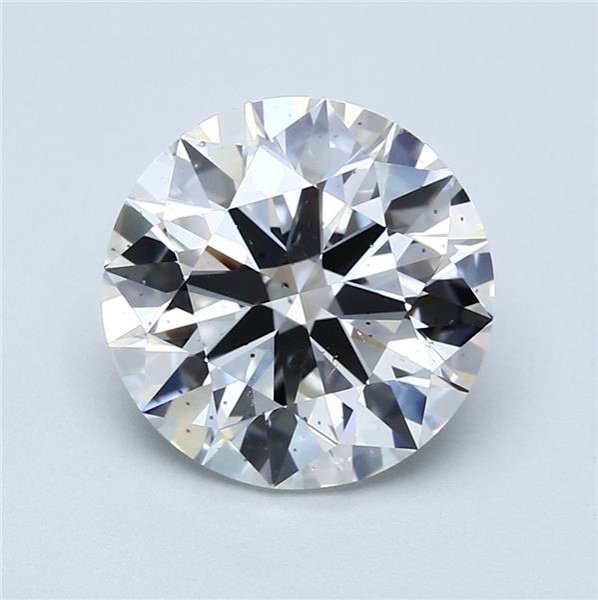 4.20ct H SI2 Rare Carat Ideal Cut Round Diamond