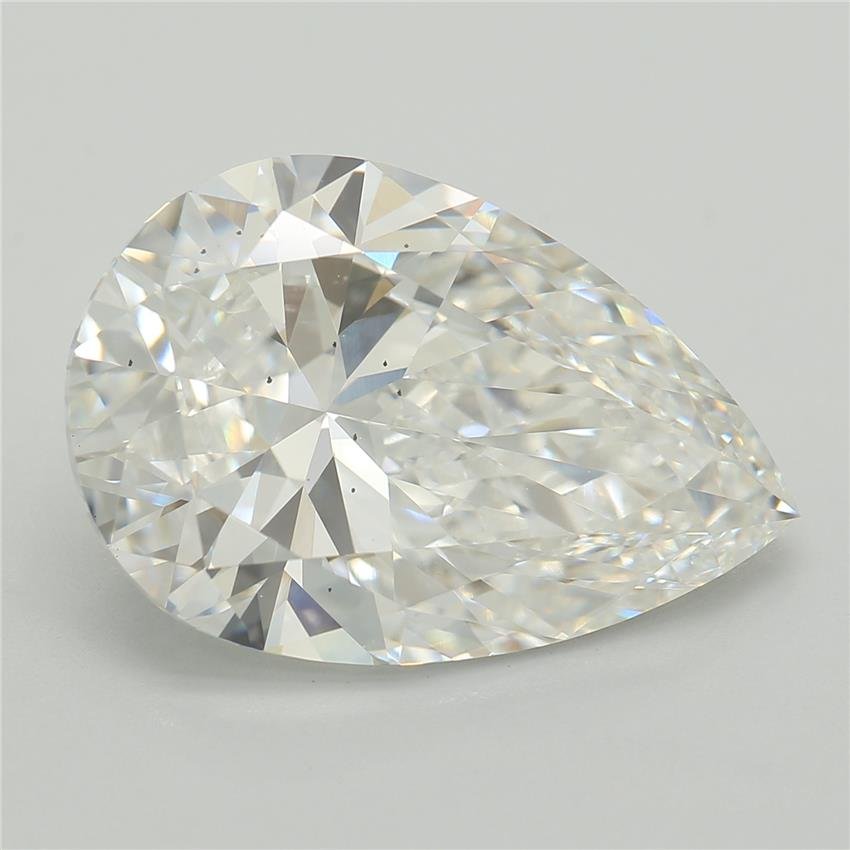 5.25ct E VS2 Rare Carat Ideal Cut Pear Lab Grown Diamond