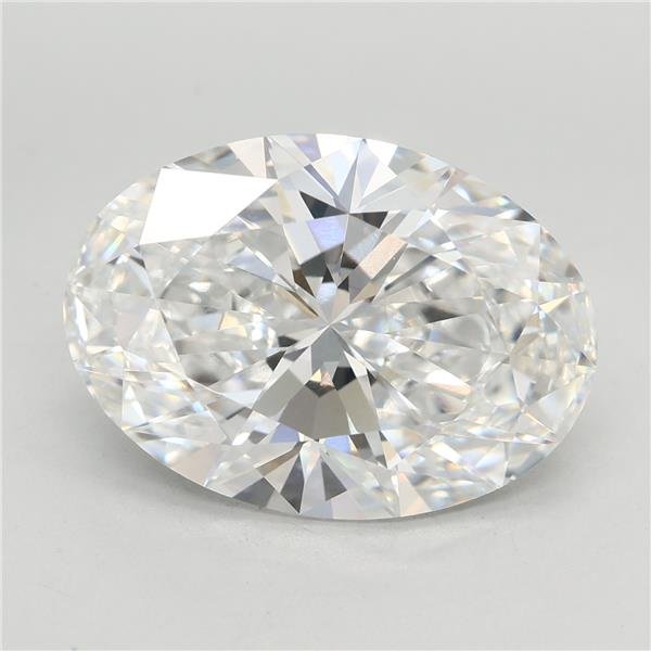 6.06ct E VVS2 Rare Carat Ideal Cut Oval Lab Grown Diamond