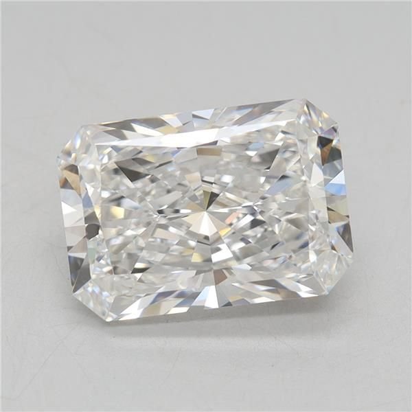 3.37ct E VVS2 Rare Carat Ideal Cut Radiant Lab Grown Diamond