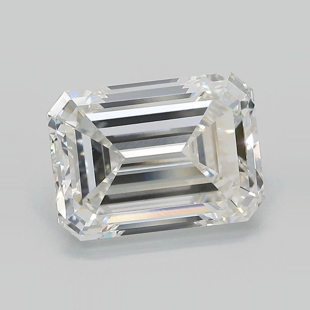 5.74ct F VS1 Excellent Cut Emerald Lab Grown Diamond