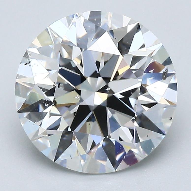 3.05ct E SI2 Rare Carat Ideal Cut Round Diamond