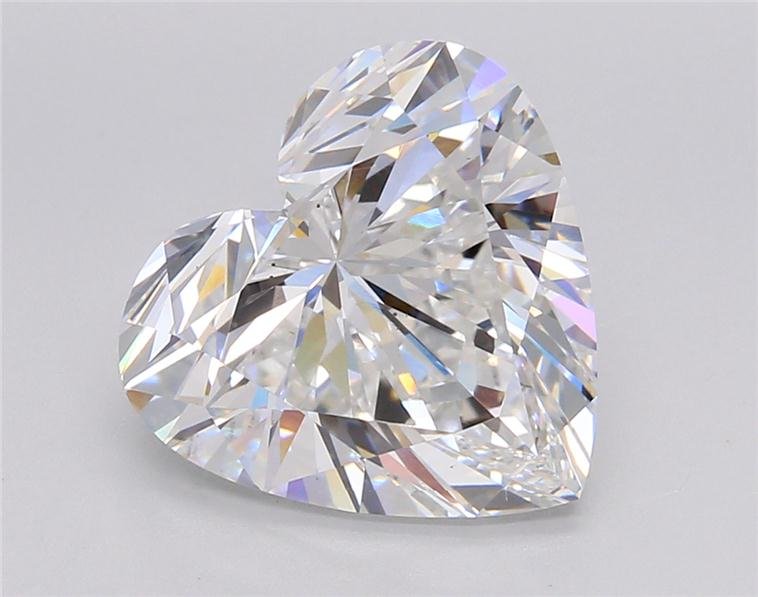 5.07ct D VS2 Rare Carat Ideal Cut Heart Lab Grown Diamond