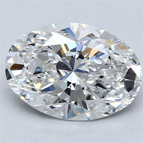2.06ct E VS1 Rare Carat Ideal Cut Oval Lab Grown Diamond