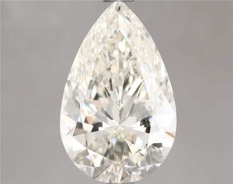 3.02ct J SI1 Rare Carat Ideal Cut Pear Diamond