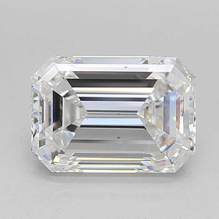 2.00ct E VS2 Rare Carat Ideal Cut Emerald Lab Grown Diamond