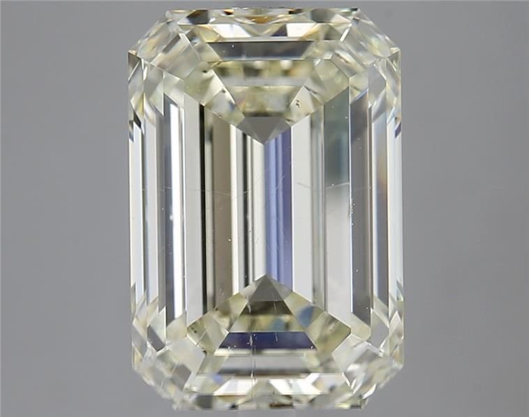5.12ct K SI1 Rare Carat Ideal Cut Emerald Diamond