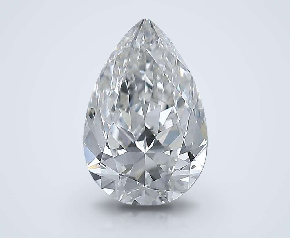 1.70 Carat Pear Natural Diamond