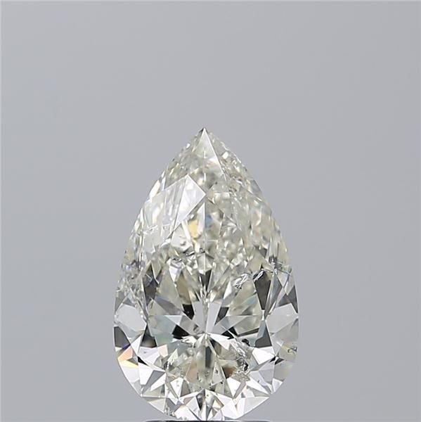 3.00ct I SI2 Rare Carat Ideal Cut Pear Diamond