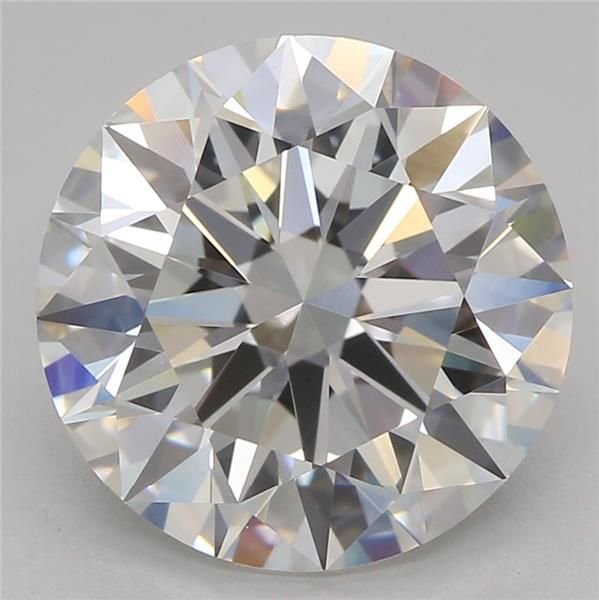 3.06ct F VVS2 Rare Carat Ideal Cut Round Lab Grown Diamond