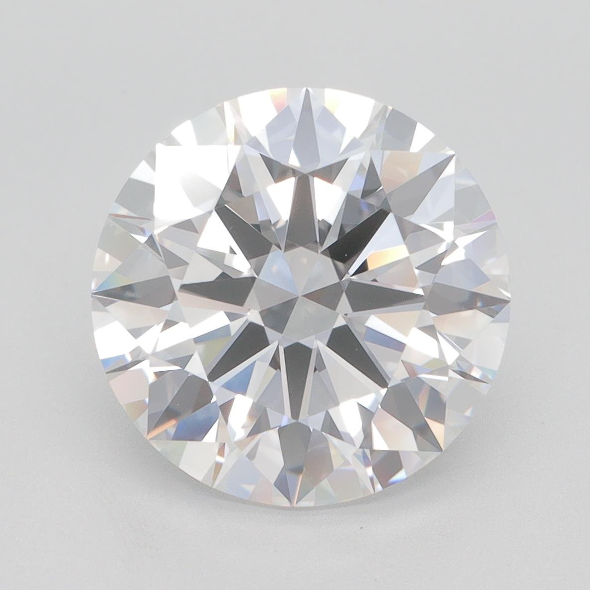 5.02ct E VVS2 Rare Carat Ideal Cut Round Lab Grown Diamond