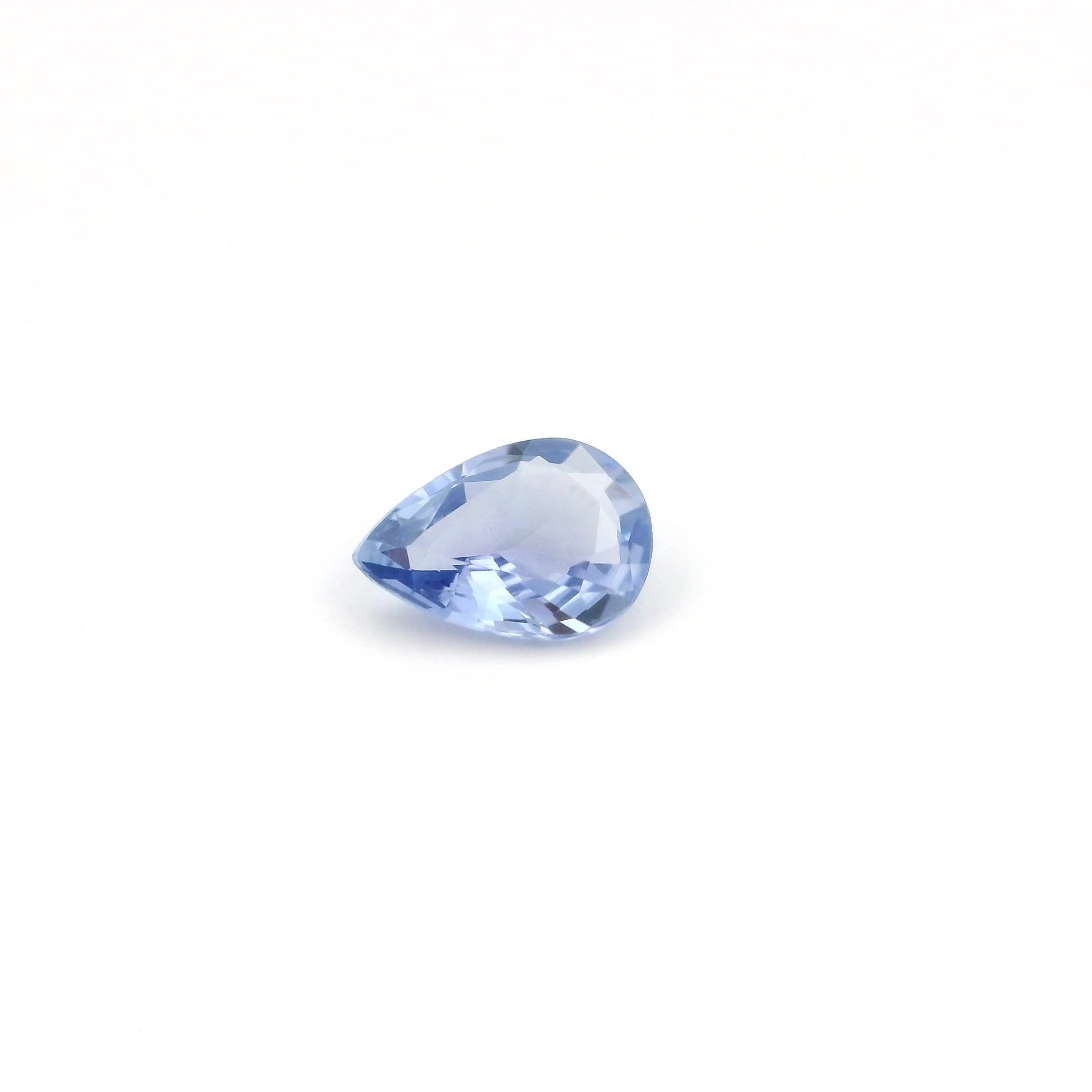 0.62 Carat Light Blue Pear Sapphire
