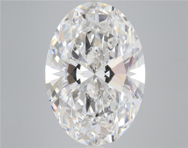 12.18ct F VS2 Rare Carat Ideal Cut Oval Lab Grown Diamond