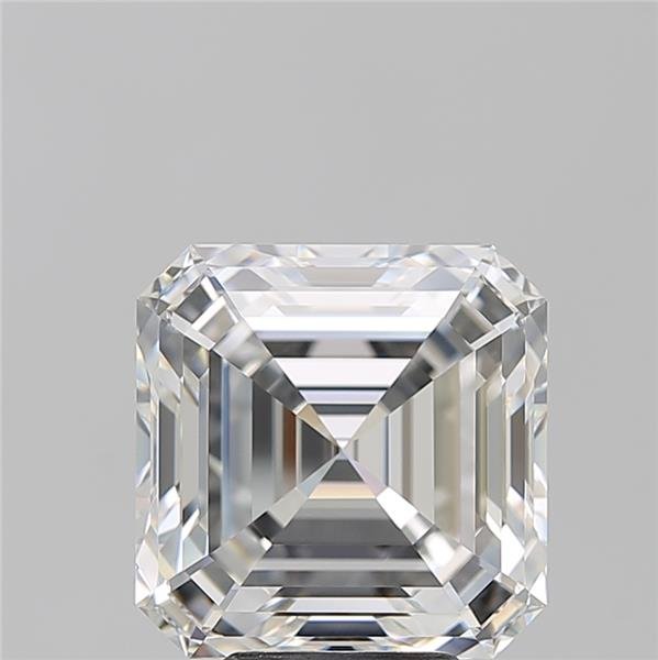 6.01ct F VVS1 Rare Carat Ideal Cut Asscher Diamond