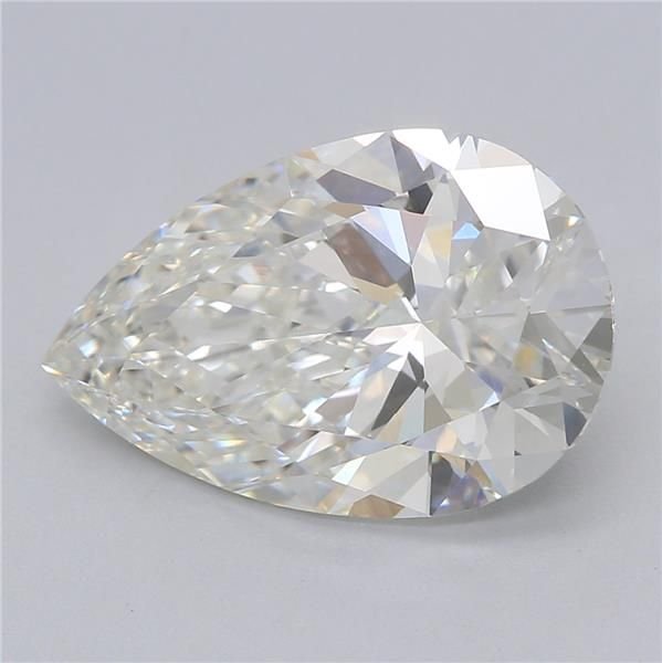 3.07ct I VVS2 Rare Carat Ideal Cut Pear Lab Grown Diamond