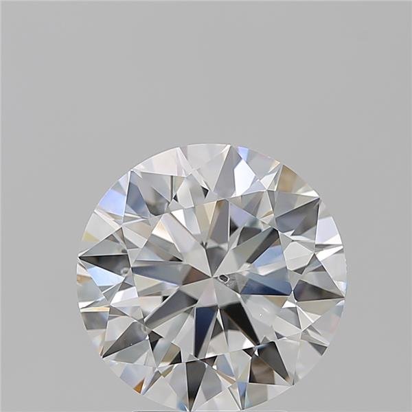 4.01ct E SI2 Rare Carat Ideal Cut Round Diamond