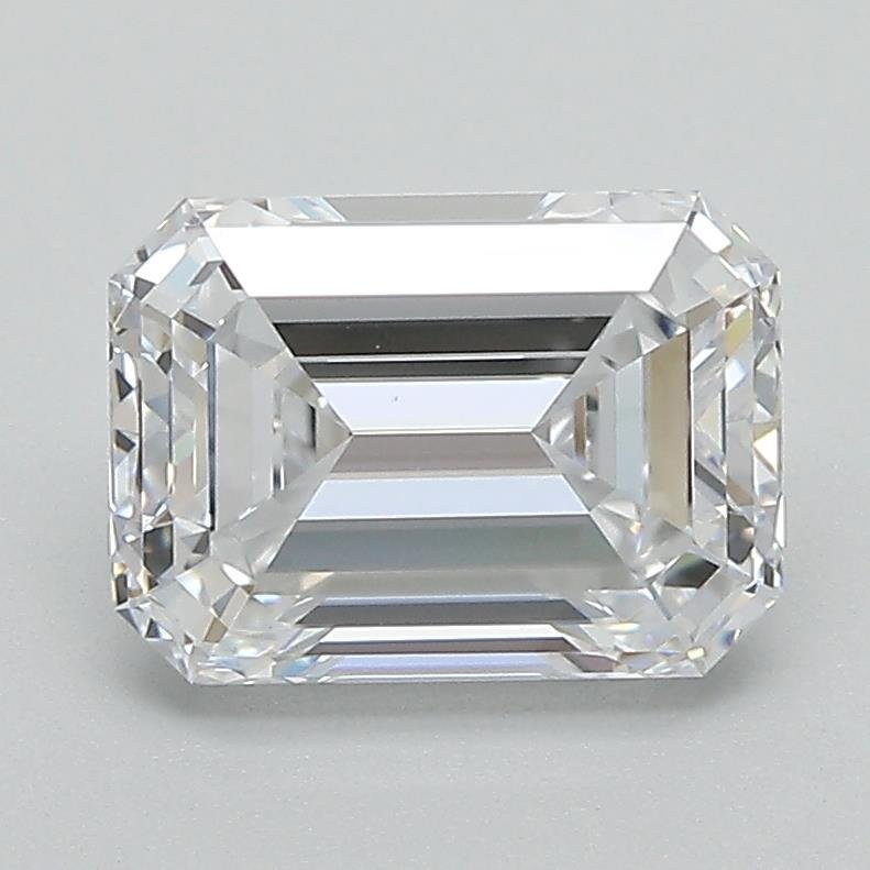2.19ct D VS1 Rare Carat Ideal Cut Emerald Lab Grown Diamond