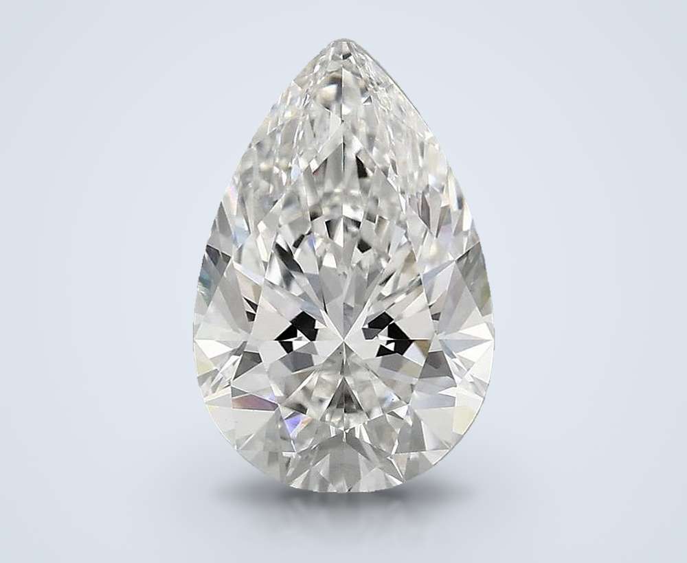 5.00 Carat Pear Lab Diamond