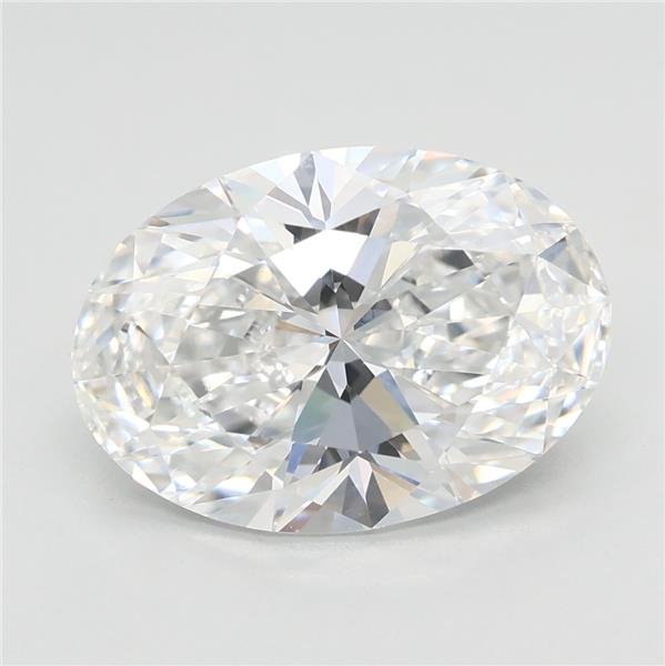 3.08ct E VVS2 Rare Carat Ideal Cut Oval Lab Grown Diamond