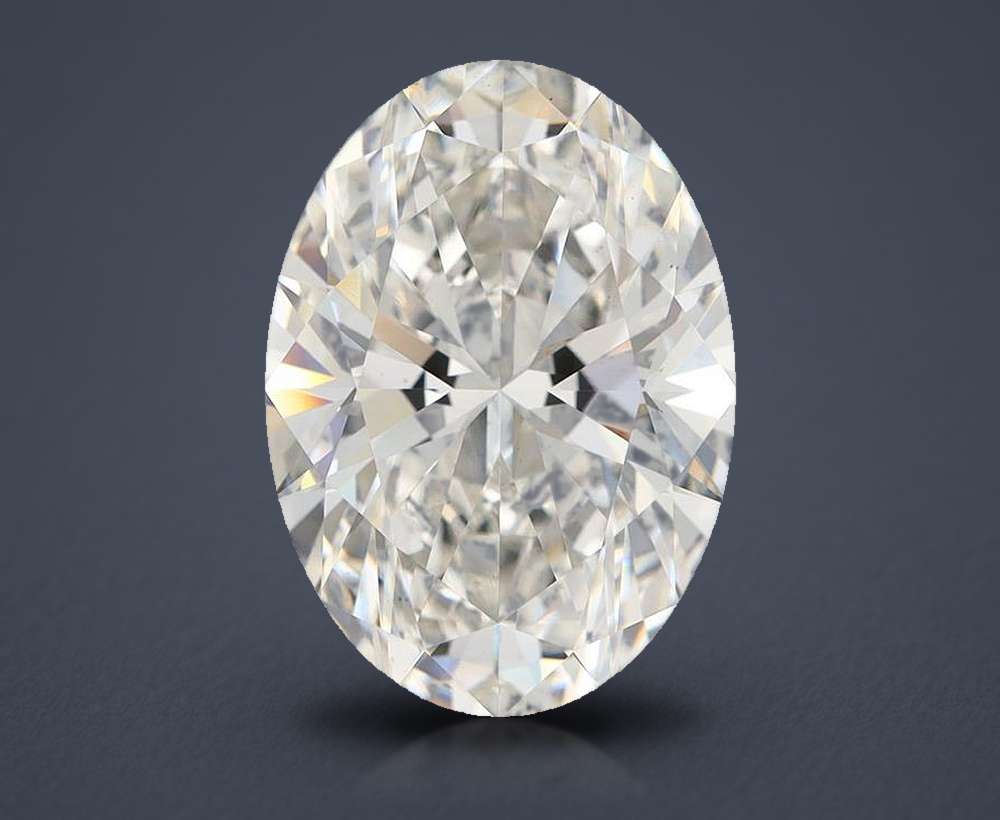 6.65 Carat Oval Lab Diamond