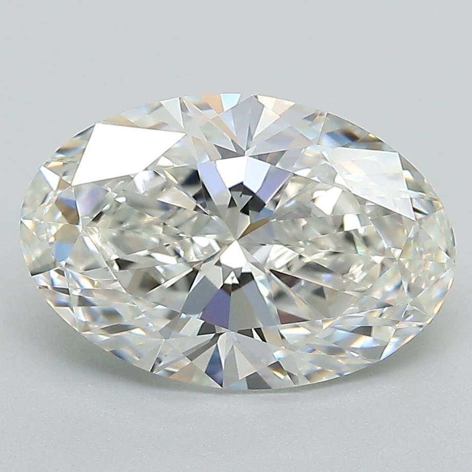 3.08ct G VVS2 Rare Carat Ideal Cut Oval Lab Grown Diamond