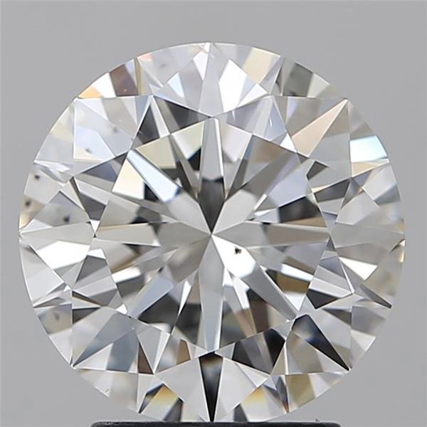 3.01ct G SI1 Rare Carat Ideal Cut Round Diamond