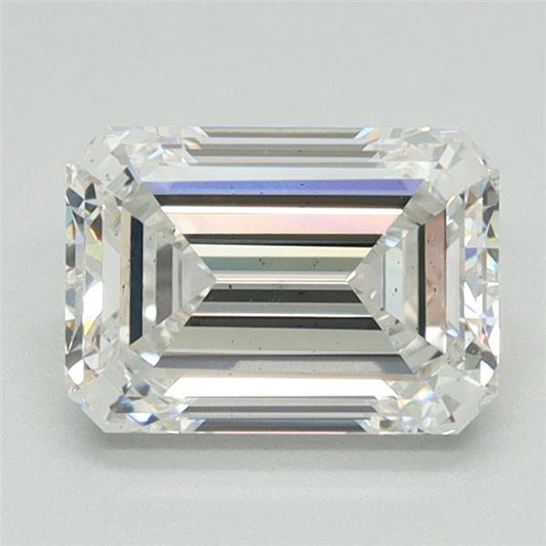 1.28ct F VS2 Rare Carat Ideal Cut Emerald Lab Grown Diamond