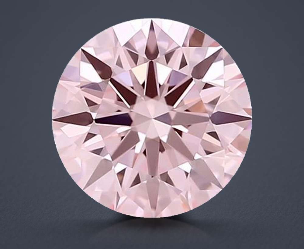 1.53 Ct. Fancy Vivid Pink Round Lab Diamond