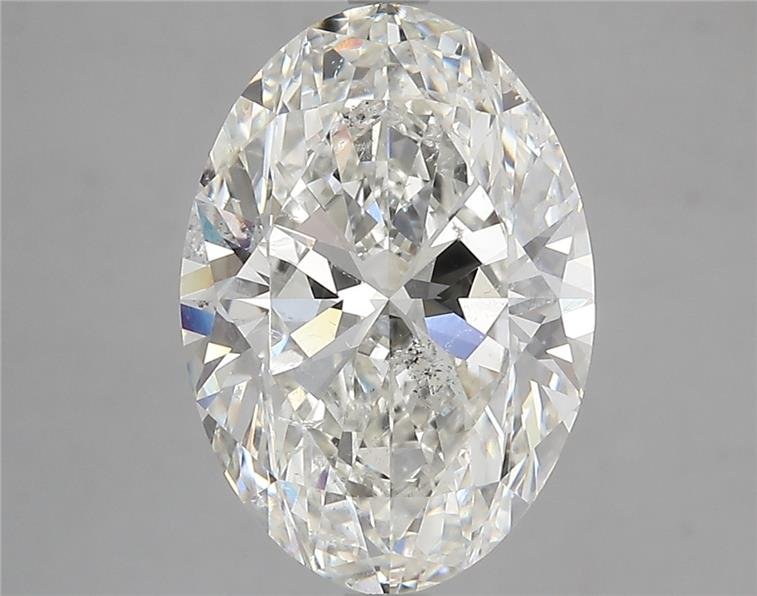 5.01ct J SI2 Rare Carat Ideal Cut Oval Diamond