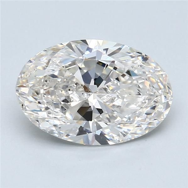 3.05ct H SI1 Rare Carat Ideal Cut Oval Diamond