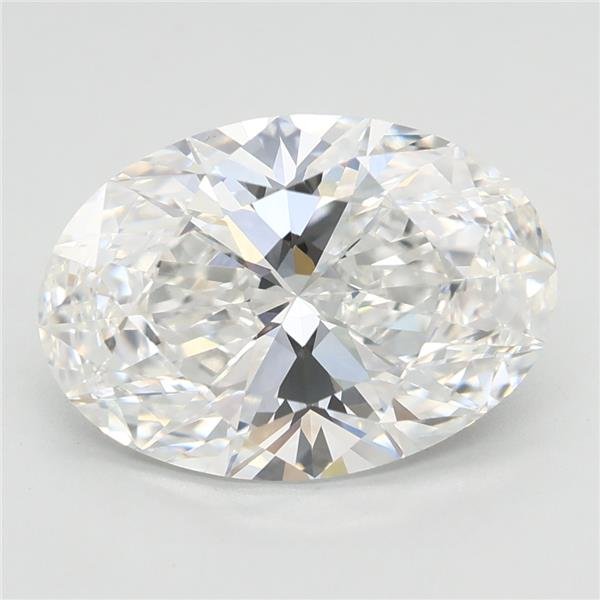 3.01ct F VVS2 Rare Carat Ideal Cut Oval Lab Grown Diamond