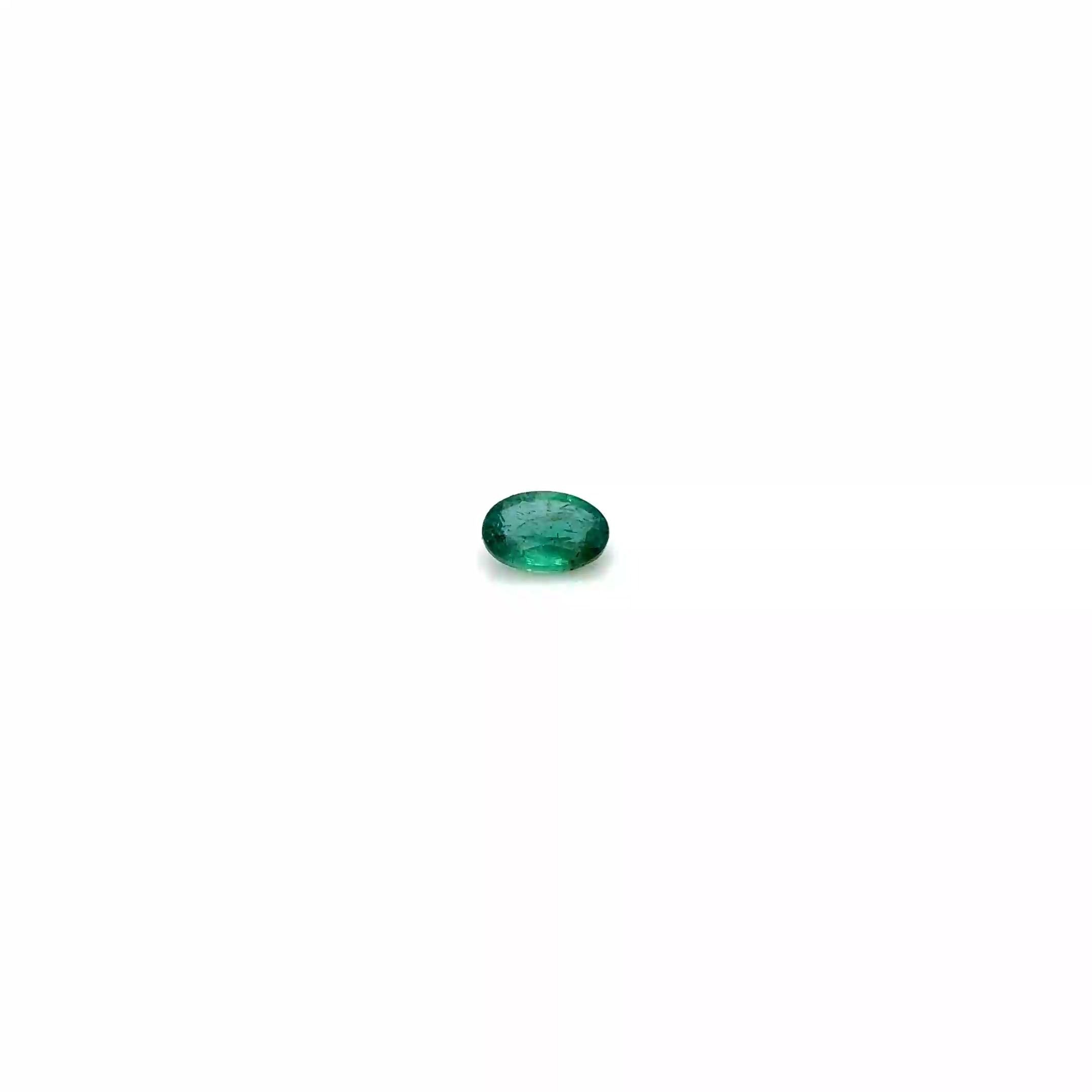 0.40 Carat Vivid Green Oval Emerald