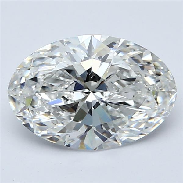 2.18ct D VVS2 Rare Carat Ideal Cut Oval Lab Grown Diamond