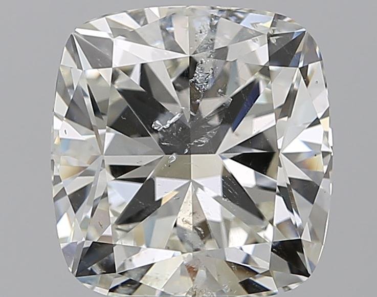 5.01ct J SI2 Rare Carat Ideal Cut Cushion Diamond