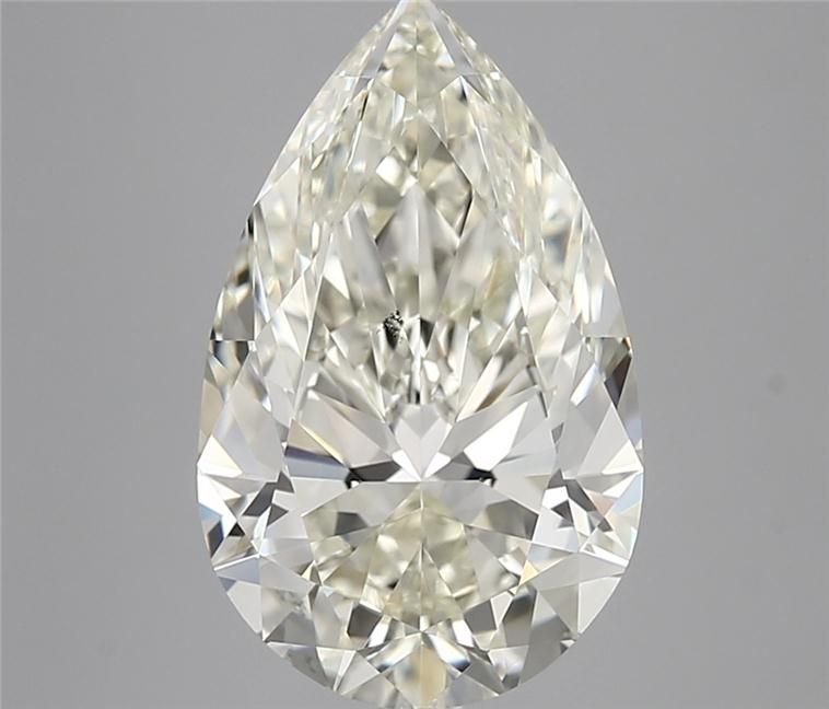 5.08ct J VS2 Rare Carat Ideal Cut Pear Diamond