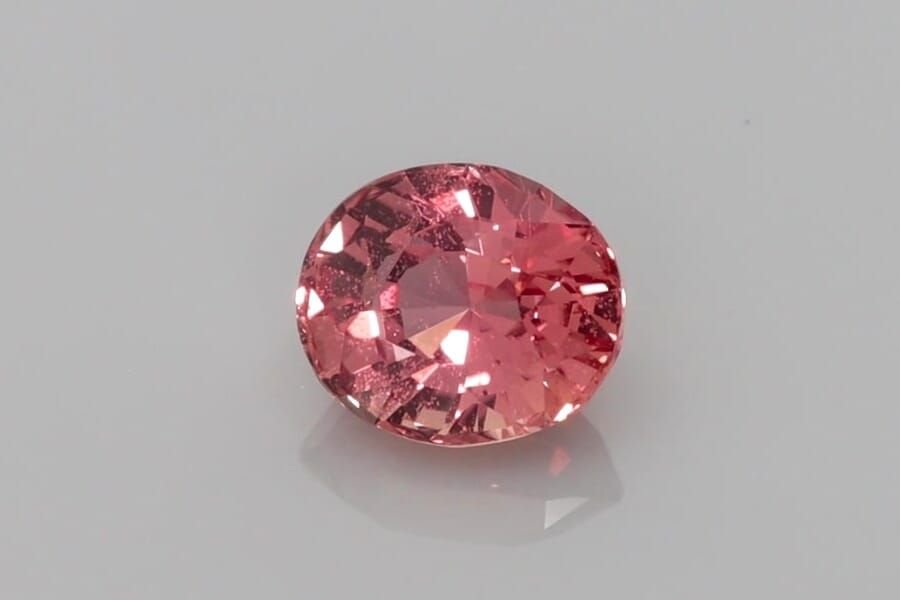 1.26 Carat Orange Oval Sapphire