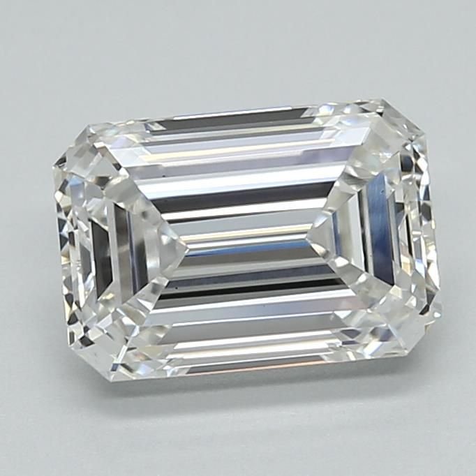 2.14ct F VS1 Rare Carat Ideal Cut Emerald Lab Grown Diamond